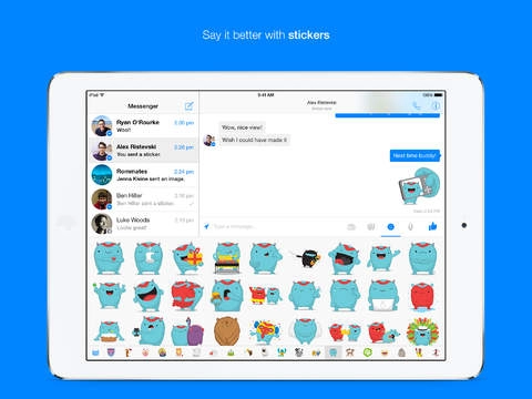 Facebook cập nhật messenger cho ios chính thức hỗ trợ ipad