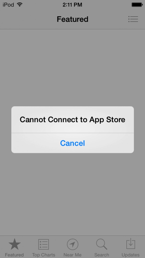 Fix lỗi cannot connect to appitunes store trên ios 7