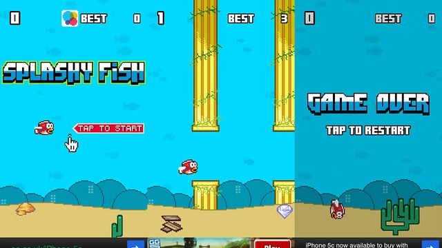 Flappy bird hóa cá thu hút 250 triệu lượt chơi mỗi ngày