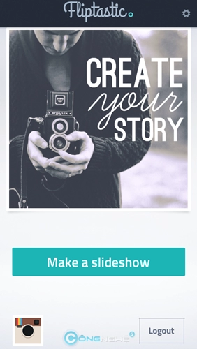 Flipstatic tạo slideshow hình nhanh gọn trên instagram