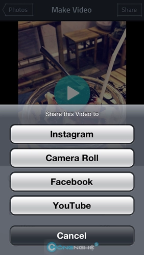 Flipstatic tạo slideshow hình nhanh gọn trên instagram