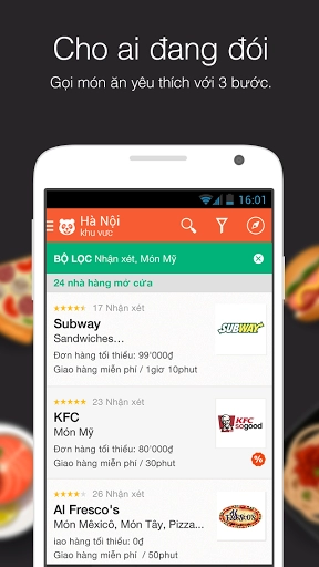 Food panda ứng dụng gọi món ăn toàn thế giới