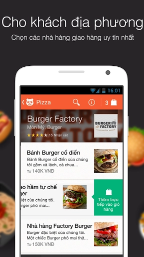 Food panda ứng dụng gọi món ăn toàn thế giới