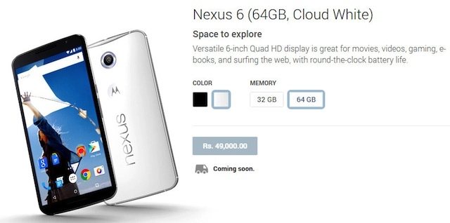 Giá bán nexus 6 không mềm như mơ ước