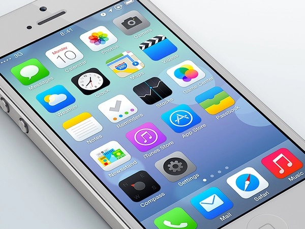 Giảm độ trong suốt và điểm trắng của ios 7 giúp dễ quan sát hơn