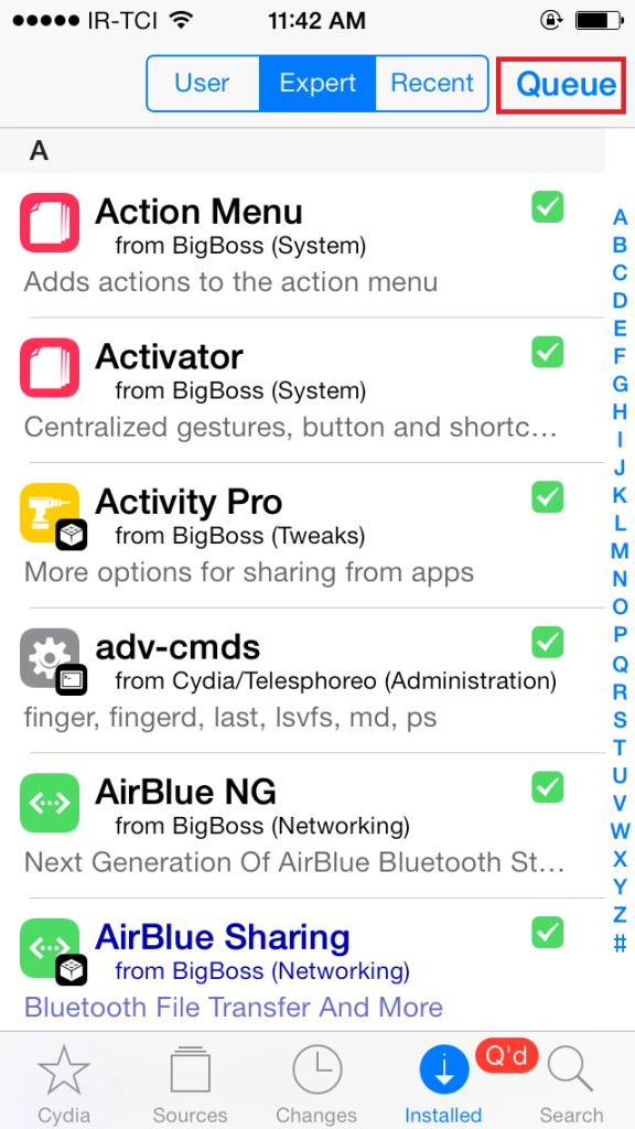 Gỡ bỏ cùng lúc nhiều ứng dụngtweak trong cydia