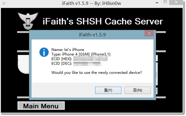 Hạ cấp downgrade ios 7 xuống ios 613 cho iphone 4 bằng ifaith v159