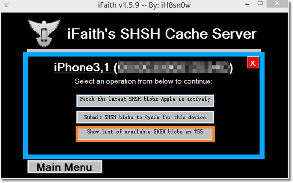 Hạ cấp downgrade ios 7 xuống ios 613 cho iphone 4 bằng ifaith v159