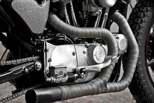 Harley-davidson sportster em cafe racer vô tình