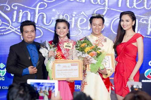 Hoa hậu diễm hương trổ tài múa khmer