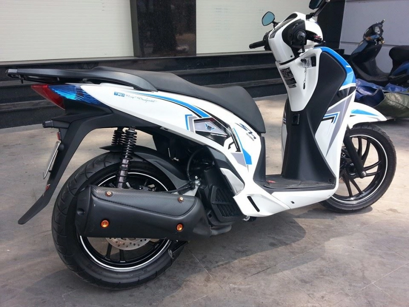 Honda sh 150i trắng xanh cá tính