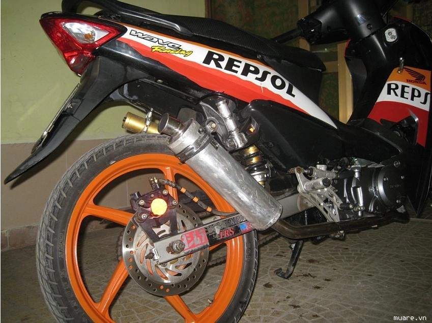 Honda wave độ repsol mono sock