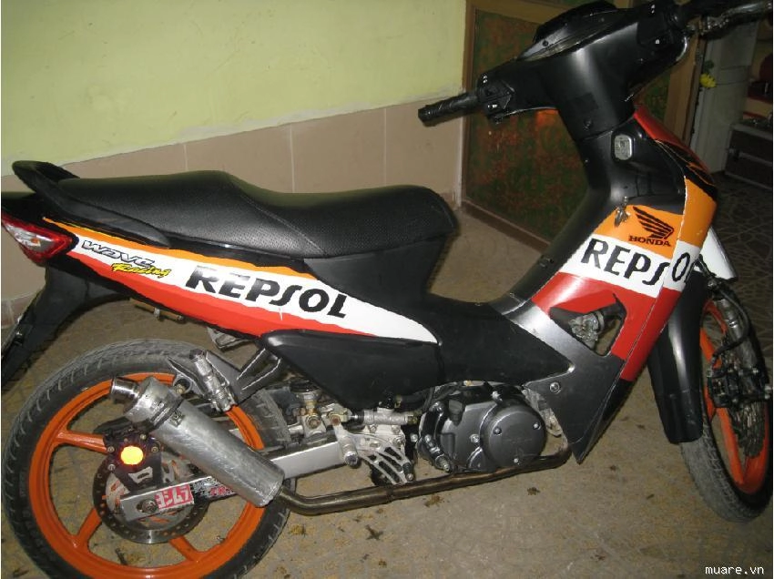 Honda wave độ repsol mono sock