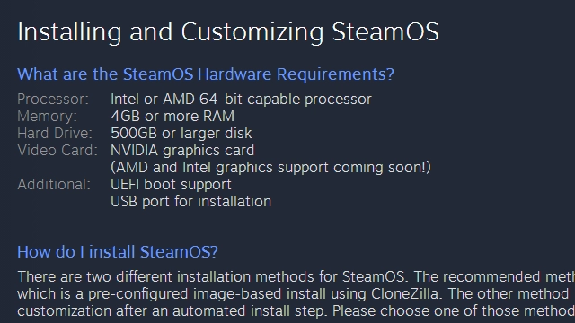 Hướng dẫn cài đặt hđh steamos cho game thủ