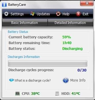 Hướng dẫn chăm sóc pin laptop với phần mềm batterycare