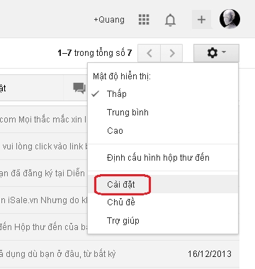 Hướng dẫn hoàn tác gửi thư trong gmail