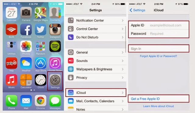 Hướng dẫn sử dụng icloud trên các thiết bị ios 7