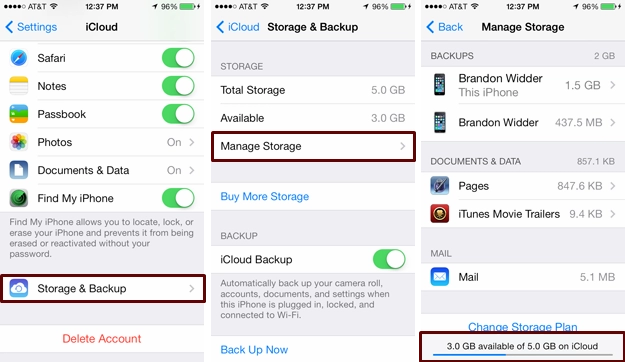 Hướng dẫn sử dụng icloud trên các thiết bị ios 7