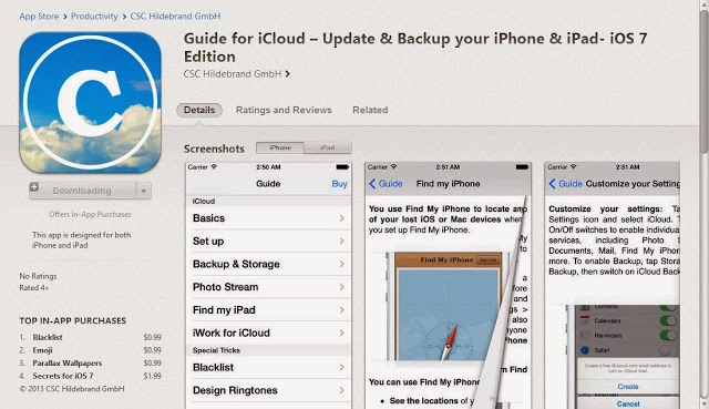 Hướng dẫn sử dụng icloud trên các thiết bị ios 7