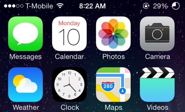 Hướng dẫn tạo icon tròn cho cột pin ios 7