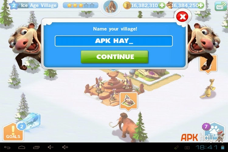 Ice age village hack game kỷ nguyên băng hà cho android