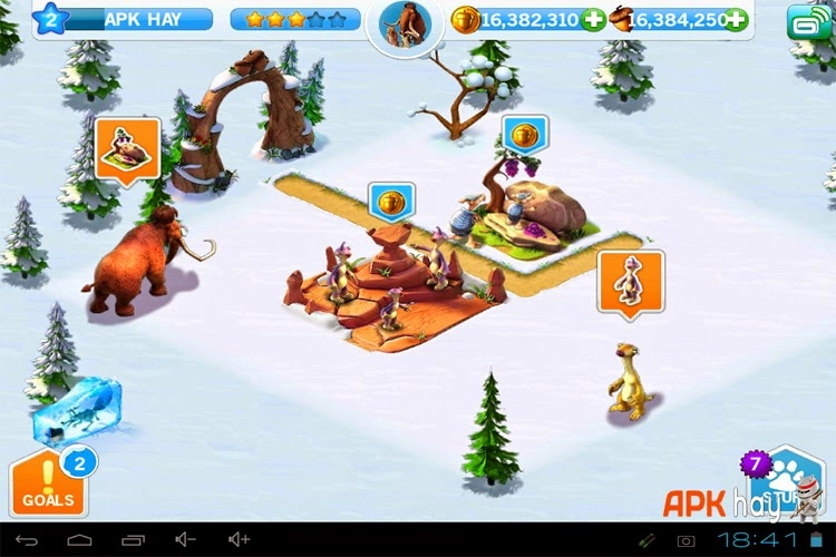 Ice age village hack game kỷ nguyên băng hà cho android