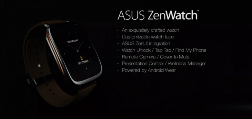 ifa 2014 asus giới thiệu zenwatch bắt đầu cuộc đua smartwatch