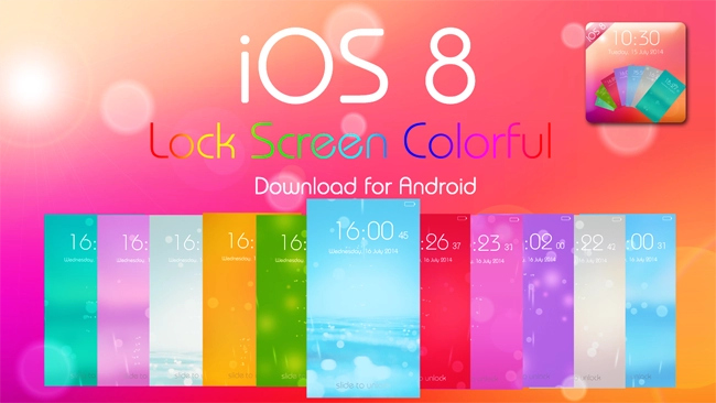 ios style for android ios 8 colorful theme - trải nghiệm ios 8 trên chính dế yêu của bạn