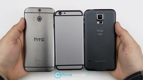 Iphone 6 đọ dáng với htc m8 và galaxy s5