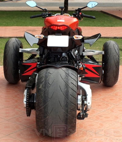 Kawasaki z1000 lên 3 bánh tại hcm