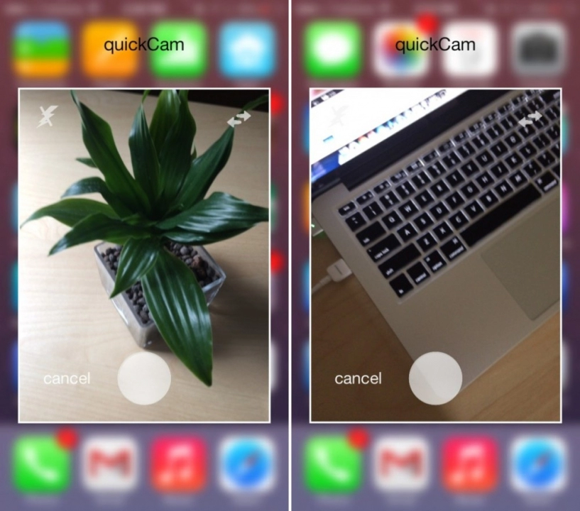 Khởi động nhanh camera từ bất cứ đâu trong ios 7