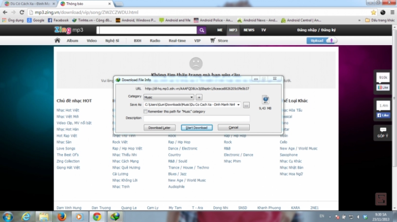 mẹo download nhạc 320 kbps từ zing mp3 trên máy tính