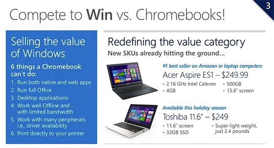 Microsoft chromebook chưa chắc đã rẻ nhất