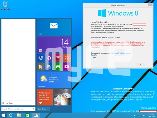 Microsoft sẽ công bố windows 9 vào ngày 309