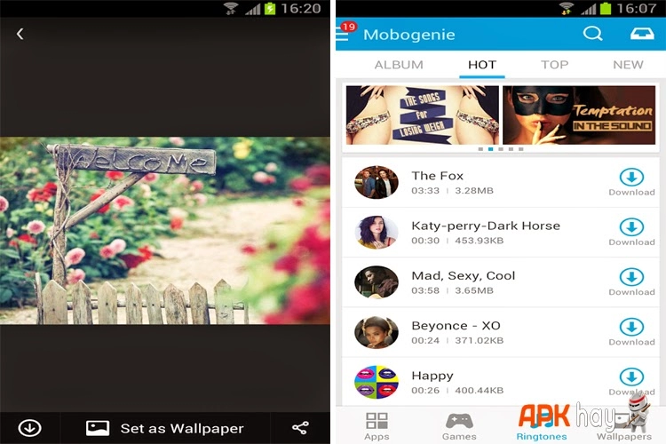 Mobogenie market - tải nhạc 320kb miễn phí ứng dụng trên android