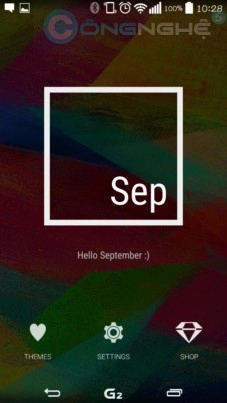 Month widget lịch với hàng trăm theme tuyệt đẹp