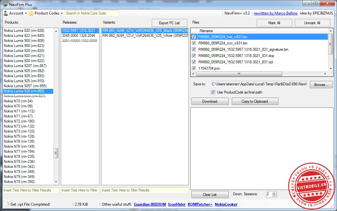Navifirm v32 tool download firmware nokia miễn phí