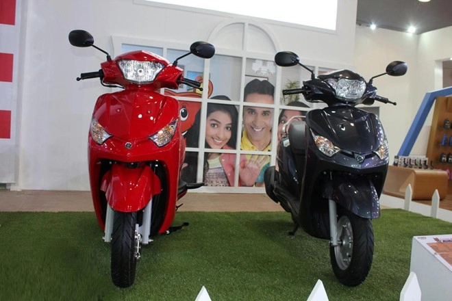 Nhiều mẫu xe yamaha trưng bày tại triển lãm auto expo 2014