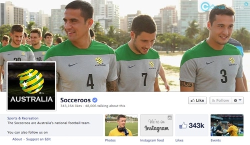 Những tài khoản facebook cần follow trong mùa world cup 2014