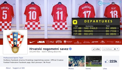 Những tài khoản facebook cần follow trong mùa world cup 2014