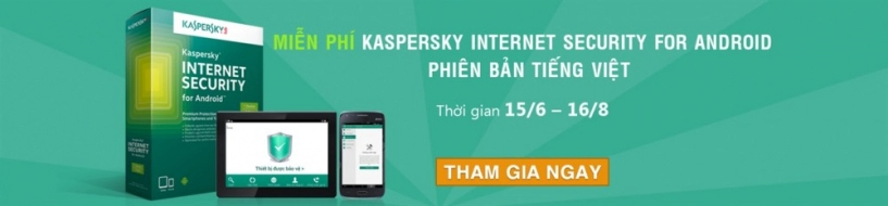 Phần mềm kaspersky 1 năm miễn phí cho android