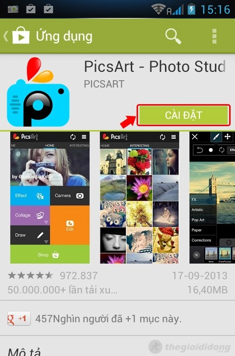 Picsart photo studio - ứng dụng chỉnh sửa ảnh đặc sắc trên android