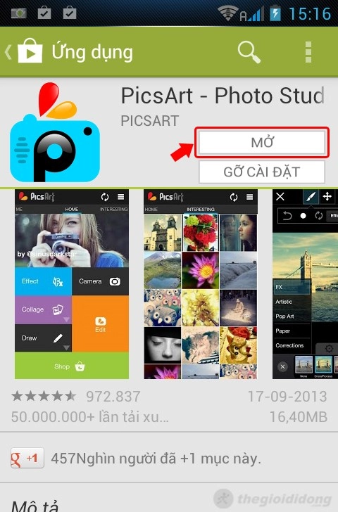 Picsart photo studio - ứng dụng chỉnh sửa ảnh đặc sắc trên android