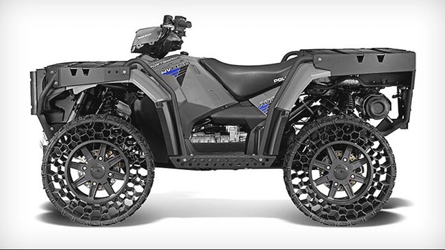 Polaris atv xe địa hình lấy cảm hứng từ xe quân sự