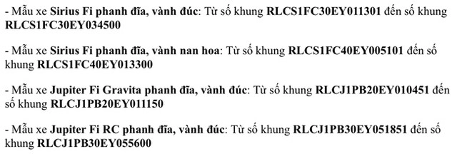 Quá trình xử lý lỗi trên jupiter fi và sirius fi tại yamaha