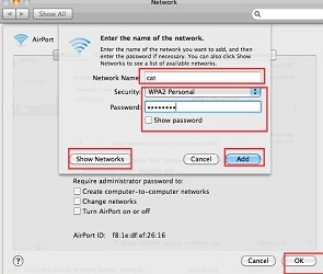Quản lý mạng wifi trên mac os x