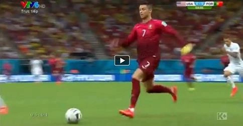 Ronaldo biểu diễn kỹ thuật trước các cầu thủ mỹ cực đẹp