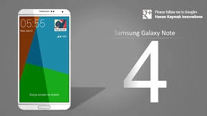 Samsung galaxy note 4 với thiết kế mới