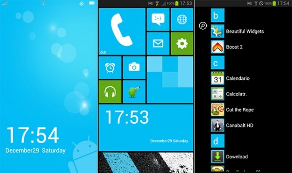 Tải launcher windows phone cho android - trải nghiệm giao diện wp ngay trên android của bạn