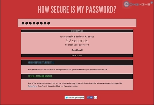 Tạo password một cách thông minh